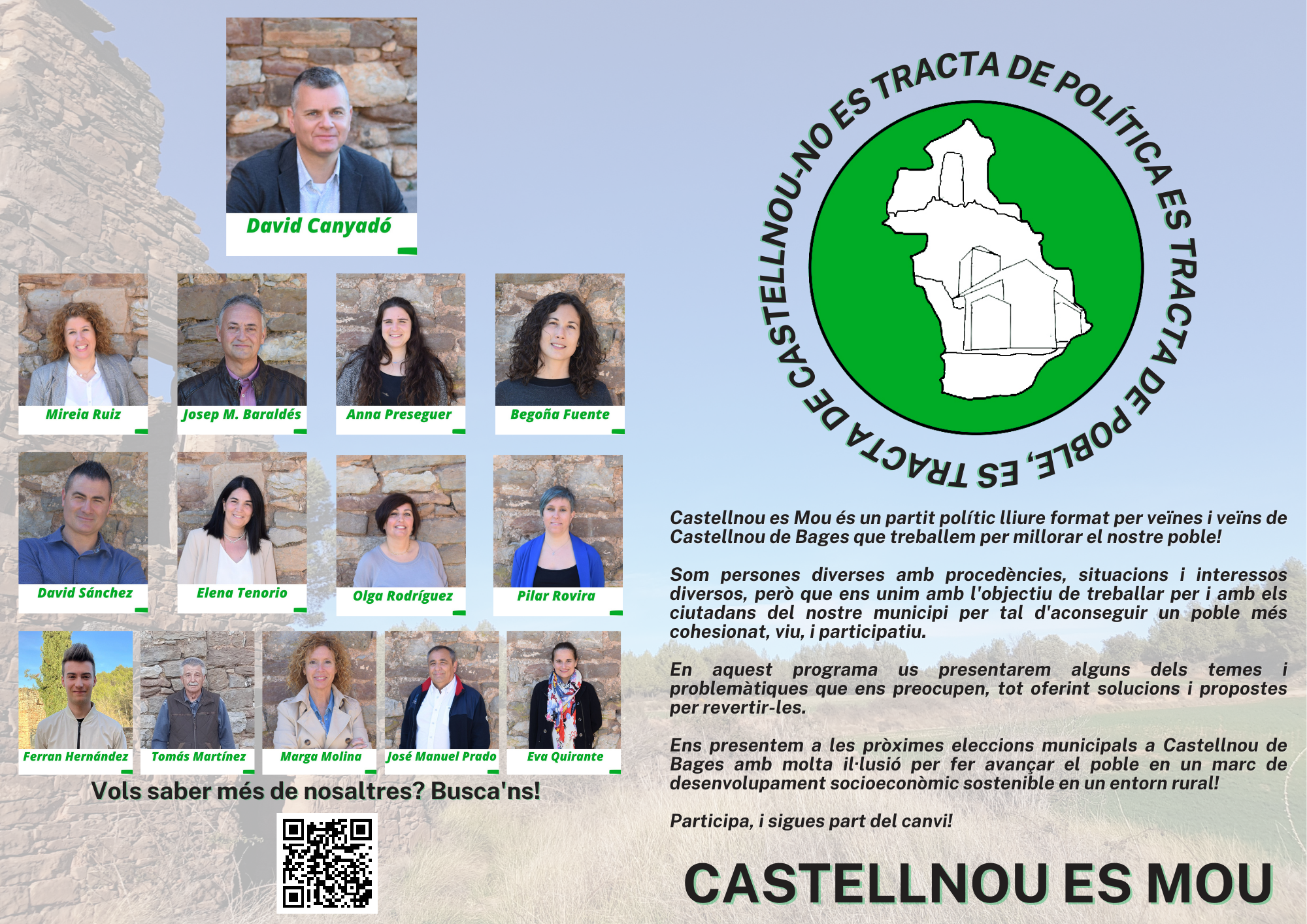 Castellnou es mou, partit polític lliure format per veïnes i veïns de Castellnou de Bages